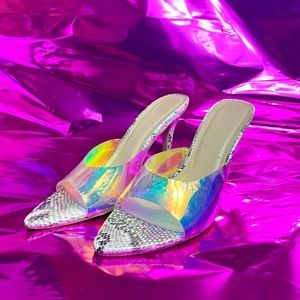 Holographic Sandal Heel
